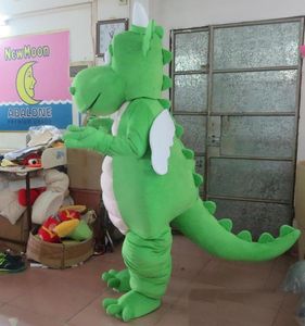 2019 Factory sale hot Green Dinosaur Mascot Costume Fancy Party Dress Halloween Carnival Costumes Adult Size