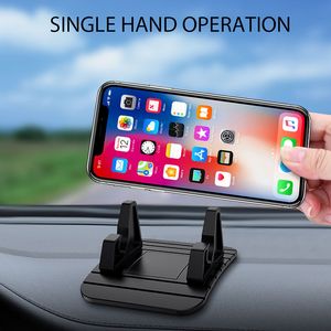 Silicone Car Phone Holder Dashboard Pappa Desktop Anti Slip Mat GPS-enheter Mobiltelefonstativ bilmontering för iPhone 11 6 7 8