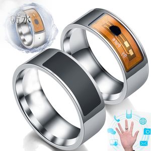 Smart Rings NFC Multifunktionellt intelligent ringband bär finger digitalt rostfritt stål Hip Hop -smycken