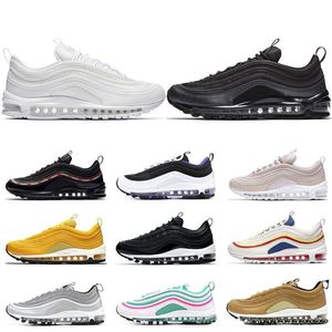 max 97 97s air 2018 Güney Plaj Gym kırmızı sarı koşu ayakkabıları Undftd Üçlü beyaz siyah og Gümüş Bullet Erkekler trainer Kadın spor sneakers 36-45