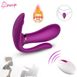 Vibrerande trosor Sex leksak uppvärmning vibrator fjärrkontroll vibrerande ägg G spot clitoris stimulator sexleksak för kvinnor couplet190816