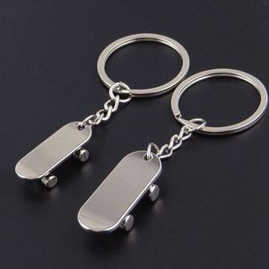Creative Novelty Gift Skateboard Keychain Children Finger Toy Keychains Key Favor Cool Couple Sports Car Key Ring Big and Small Scooters