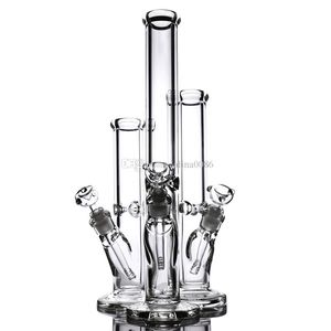 Cachimbo de água Bong de vidro grosso de 9 mm reto 18 14 12 polegadas com junta de elefante Bong de tubo de água super pesado bigbong dab rig