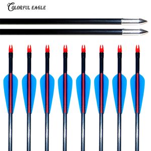 12pcs 31.5" 30" 29" 28" Fiberglass Arrows Archery Hunting Target Practice Arrows