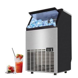 Qihang_top 55/68 / 80kgs / 24H Fabricante de Gelo Comercial Cubo / Máquina de Bloco de Gelo Quadrado Elétrico / Ice Cube Maker para Bar e Suco loja