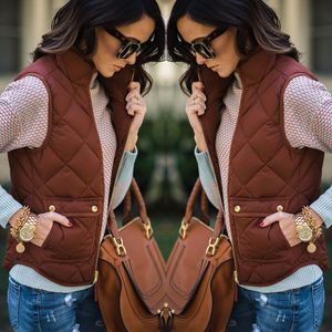 Gilet gilet gilet gilet invernale senza maniche giacca calda in pile sottile moda donna più nuova