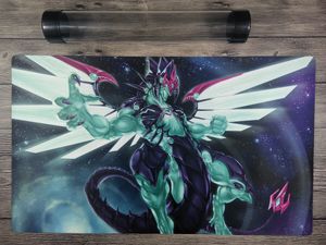 YuGiOh Galaxy-Eyes Photon Dragon Пользовательского Playmat Trading Card Game Mat Free Tube