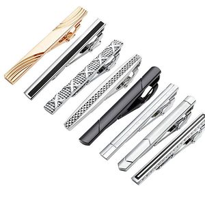 Outros acessórios do noivo Stripe Arrow Cross Tie Clips Camisas Ternos de negócios Gold Tie Bar Fechos Moda Jóias para Homens Presente