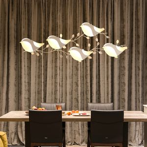 Pássaro pendurado pingente luzes para sala de jantar Sala Cozinha Quarto Bar Início Deco Pendtand Lâmpada Luminárias