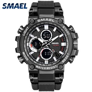 SMEAL Men Watch Digital Waterproof Clock Men Army Military Watches LED Mens Wrist Watch 1803 Sport Watch Relogio Masculino