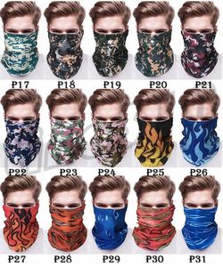 Newest Outdoor masks multi-function Head scarf seamlessly headband scarf Bandanas cycling masks skeleton magic scarf Designer Masks I495