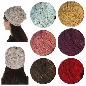 Verschiedene Farben Beanies Hüte Strickmütze Mode Mädchen Frauen Winter Warme Mütze Weben Gorro Hut Lässige Mützen 26 Farben