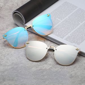 Fashion Sunglasses Colorful Mirror Lenses Bee Designer Sun Glasses 8 Colors Retro Eyewear Wholesale