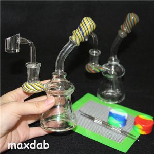 Wasserpfeifen Thick Bong Dab Rig Matrix Perc Wasserpfeifenbongs Glaspfeifen Bohrinseln Heady Bubbler Aschefänger Quarz Banger Silikonpad