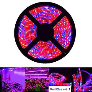 Umlight1688 Plant Grow Light 5050 SMD LED Plant Strip Lights Indoor Growing Lamp 16.4ft Waterproof Flexible Soft Rope Light