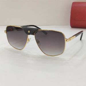 メンズブランドZonnebril Women Fashion Designer 2020 New Vintage Leopard Gold Sunglasses Square Glasses aooko