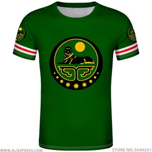 Tschetschenien-T-Shirt, kostenlos, nach Maß, Name, Nummer, Grosny, T-Shirt, Aufdruck, Flaggenwort, russisches Russland, Rossija, Argun, Gudermes, tschetschenische Kleidung