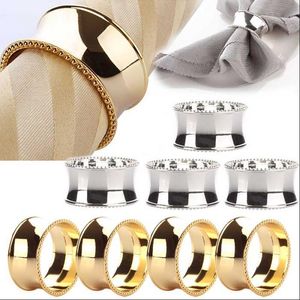 Wedding napkin rings metal napkin holders for dinners parties hotel wedding table decoration supplies diameter 4.5cm