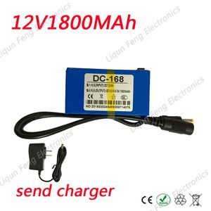 Wholesale 20pcs/lot EU US No Tax 12V 1800MAh Rechargeable Lithium polymer battery Li-ion Battery Apply for Camera Mobile phone Computer