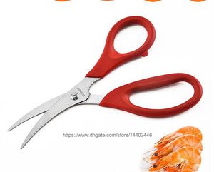 50pcs Popular Lobster Shrimp Crab Seafood Scissors Shears Snip Shells Fish Scissor Kitchen Tool Tools Clipper Clippers