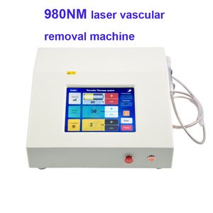 Vaskulär borttagning 980nm diod Laser Spider Vein Removal Spot Red Veins Removal Machine Indikator för siktljus tillgängligt