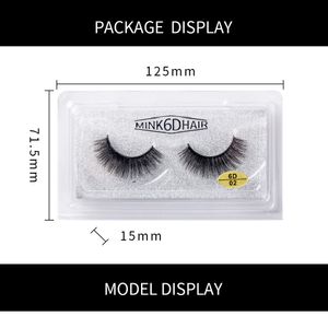 2020 Dropshippping 1 para = 1 zestaw 6D fałszywe rzęsy Naturalne grube kręcone długie oko rzęsy Wispy Makeup Beauty Extension Tools Handmade 3D Mink