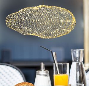Creative Cloud luminárias modernas levou pingente lâmpada estrelado personalidade hotel de design restaurante bar MYY vagalume moderne brilho