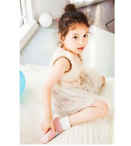 neonate da 1 a 7 anni abiti invernali in tulle floreale, abiti in pizzo per bambini, boutique per bambini al dettaglio autunno / primavera, R1ES12DS-86