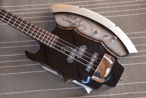 Benutzerdefinierte Rare 4 Strings Gene Simmons GS-AXE-2 Bass Signature E-Gitar Bass sofort lieferbar