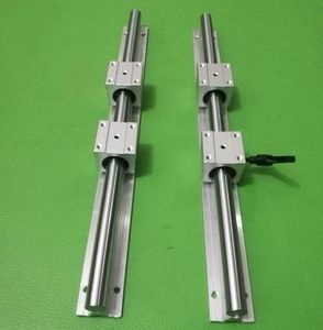 2pcs SBR16 500mm 600mm 700mm 800mm support rail linear rail guide + 4pcs SBR16UU linear bearing blocks for CNC router parts