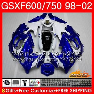Suzuki Gsx750f Grenaj toptan satış-Suzuki Katana için Vücut GSX600F GSXF750 GSXF GSX750F HC GSXF600 Stok BLUE PERSERING KITI