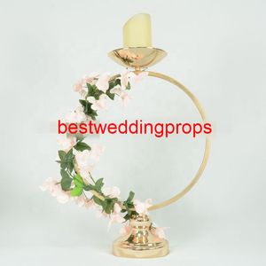 Nowy Styl Wedding Home Decoration Iron Candlestick Uchwyt Filar Świecznik Best01254