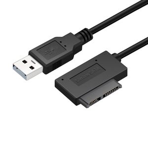 Laptop SATA Cable SATA to USB Adapter 6P + 7P SATA to USB2.0 cd-rom Cable 13-Pin Adapter Box
