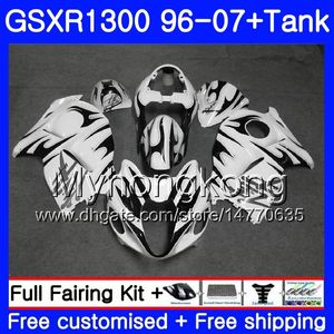 + Бак для SUZUKI GSXR1300 GSXR1300 96 97 98 99 00 01 333HM.84 Hayabusa GSX-R 1996 1997 1300 1998 1999 2000 2001 2007 Черный пламя обтекатели