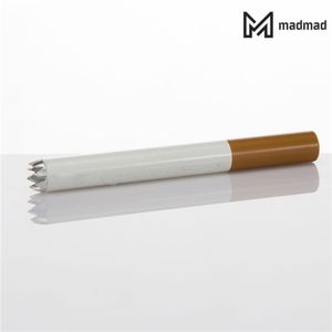 Aluminium Rökning Cigarett Hitter 80mm Digger utan Sparkle Filter Bärbar Pipe Ört Tobak Användning 074
