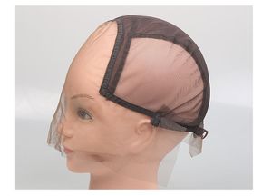 Protezione per parrucca Retina per capelli elastica Fodera per parrucca Retina per capelli Retina per capelli in nylon elasticizzato Cappucci a cupola nera per parrucche