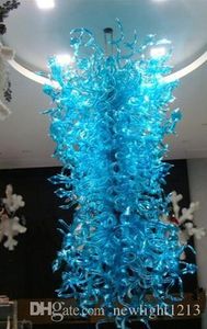 Paradise Large Luxury Chandelier 100% Hand Blown LED Lighting Chandeliers Aqua Blue Murano Glass