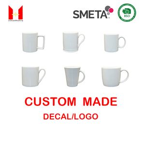 Wholesale Top Grade Custom Logo Mugs Cookies coffee cups Ceramics super White Mug gift porcelain starbucks holiday cup
