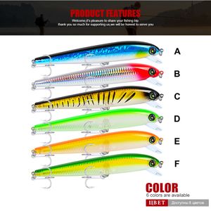 Neue 6 Farben Kunststoff 1 0 3 Haken großer Minnow-Angelköder 17 5 cm 29 g großer Tiefseebarsch-Kurbelköder künstlicher Wobbler