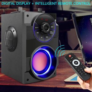 Alto -falante port￡til bluetooth sem fio est￩reo grande poderoso subwoofer bass speakers boombox support fm radio tf aux USB s37