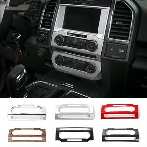 Central Control Volume Adjustment Panel ABS Decoration Covers For Ford F150 2015+ Car styling Interior Accessories