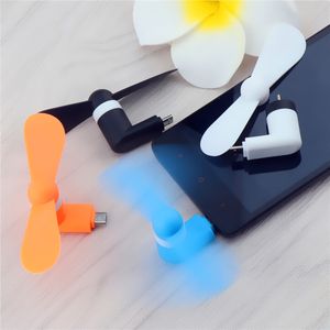 Kolacja Mały Cool Mini 3 w 1 Mircro Wentylator USB Przenośne Android Typ C Gadżety do Samsung Huawei Smartphone Elektronicznych fanów Inteligentnych