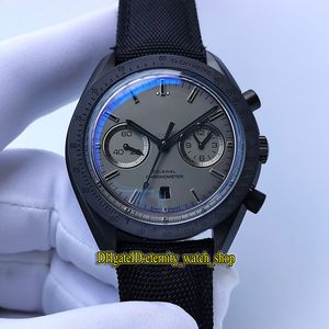 Супер версия Moonwatch 311.92.44.51.01.005 (черный как смоль) керамический корпус дата циферблат Cal.9300 Хронограф Автоматические Мужские Часы Дизайнерские Часы