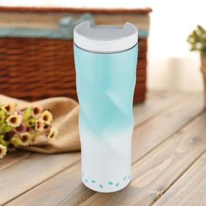 Wholesale twist cup resale online - Stainless steel Twist Cup Gradient color drinking tumbler oz tumblers Vacuum insulated coffee mug with sealing lid LXL966Q