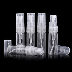 2ml 3ml 5ml 10ml Mini frasco de pulverização de vidro vazio Atomizador de perfume recarregável para viagens 1000pcs/lote