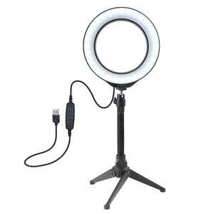 PULUZ 4,6/6,2 Zoll Fotostudio LED-Ringlicht 3200-6500K 72 LEDs Selfie-Ringlampe Fotobeleuchtung mit Stativ Moblie Telefonklemme