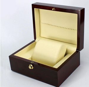 Beliebte Marke Weinrot Sprühfarbe Uhrenbox Luxus Holz Uhrenbox mit Kissen Paket Fall Uhr Schmuck Aufbewahrung Geschenkbox