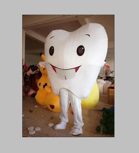2019 Factory Hot New Tooth Doll Halloween Fancy Dress Cartoon Adult Animal Mascot Costume Gratis frakt