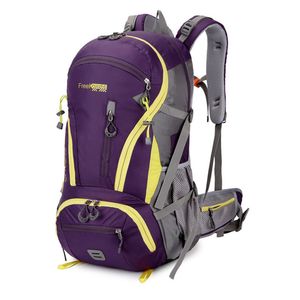 Outdoor Rucksack Camping Hiking Traveling Backpack 45L 50L Purple Waterproof Sports Bag Backpacks Bag Climbing Travel Rucksack