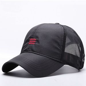 Big Head Man Plus Size Boné de Beisebol Masculino Verão Tecido Fino Mesh Chapéu de Sol Masculino Snapback Hats M 55-59cm L 60-64cm Y19052004